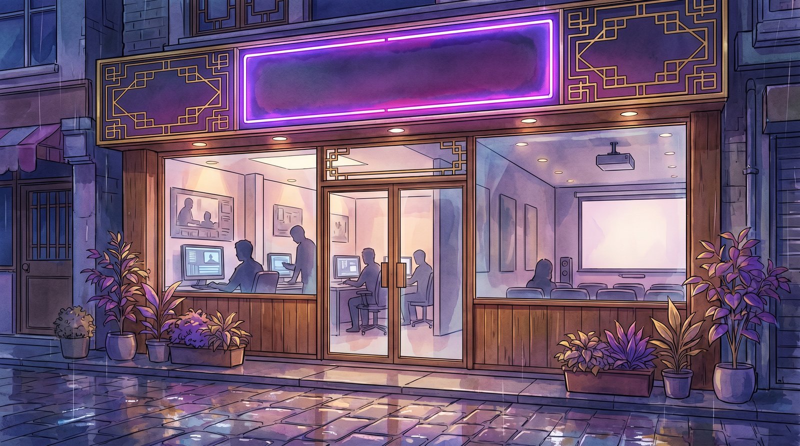 寸止挑战实体影视传媒公司门店